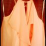BNWOT Swing Modelle Multi Layered Overlap Halter Style Chiffon Dress Image 7