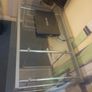 Large Glass Top Home Office Desk - Very Good Condition Image 6