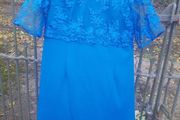 Royal blue lace dress with tags (free post)