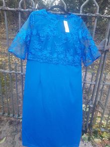 Royal blue lace dress with tags (free post)