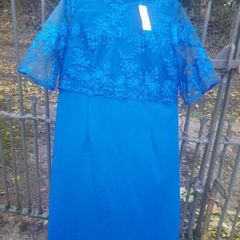 Royal blue lace dress with tags (free post)