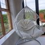 White Boucle Extra Large Egg Chair New Image 2