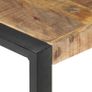 Coffee Table 140x140x40 cm Rough Mango Wood Image 2