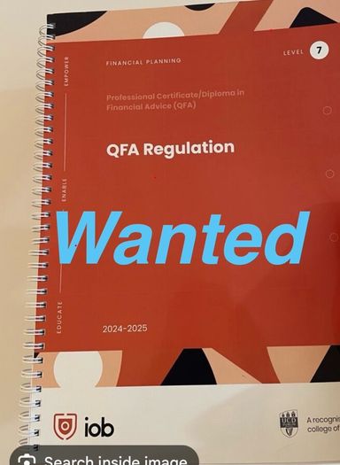 Wanted QFA IOB Books