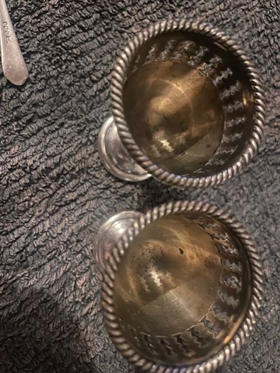 Antique egg cup and stand
