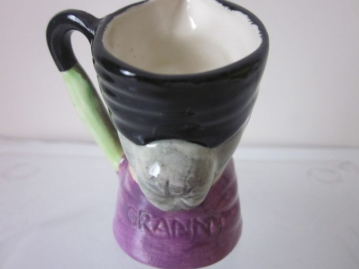 Artone  Miniature Hand Painted  Creamer/Toby Jug, Granny