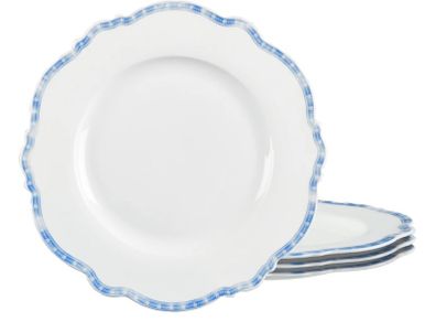 Brand New fanquare 4 Piece Plate Set Dinner Plate Porcelain,