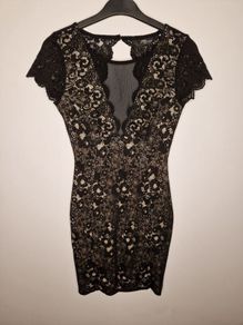 Elegant Black Lace Dress