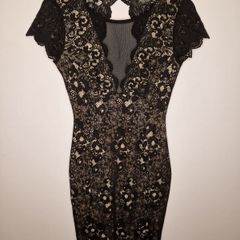 Elegant Black Lace Dress