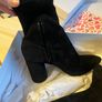 & Other Stories black suede boots Image 5