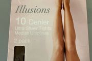 New 2 Pack 10 Denier Ultra Sheer tights Dunnes