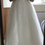 Wedding Dress: A-Line Ivory with Spaghetti Straps Image 4