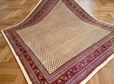 Stunning Square XL Persian Sarough Mir 11ft x 10ft Hand Knotted Rug Carpet
