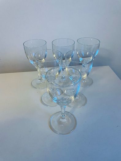 Vintage Schott Zwiesel Zwiesel Glas 5cl Crystal Sherry Glasses Boxed Set of 6