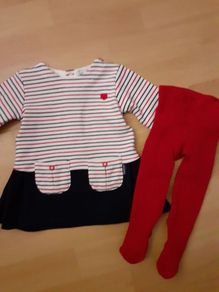 Tutto Piccolo Dress & Tights Age 6 months