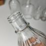 303 - Set of 9 Vintage Decorative Collectible Clear Glass Big Small Size Bottles Image 3