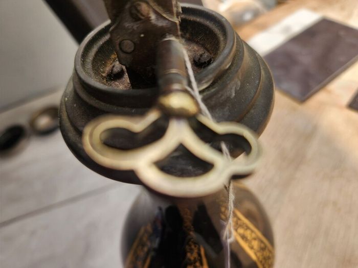 Vintage French oil lamp