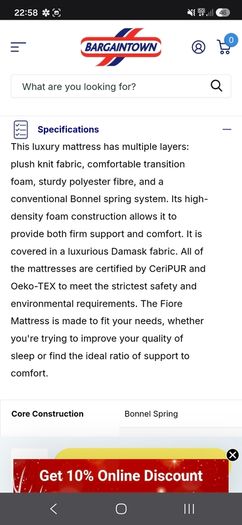 Mattress as new perfect condition