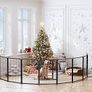 8 Panel Puppy Pen with Door, High 80cm Indoor/Outdoor Pet Exercise Playpen, Portable Detachable Animal Run Enclosures for Dogs, Puppies, Cats, Rabbits and Other Animals Image 5