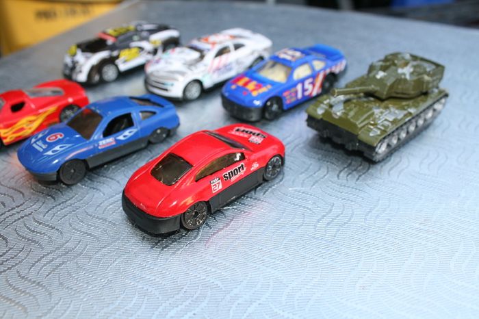 Set of small vehicles