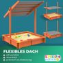 Sandpit  Sand box  wooden sandpit with Sun Canopy UV Protection 50+ Sandbox Image 3