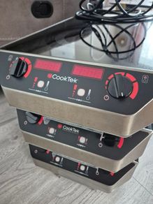 3 Cooktek 5000W commercial induction hobs