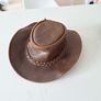 Cowgirl leather hat (S) Image 2