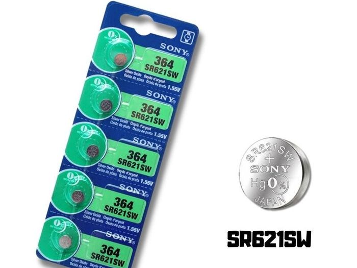 Sony SR621SW AG1 364 LR621 Button Cell Batteries 5PCS