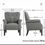 Grey armchairs Image 2