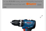 Bosch GSB 18V-65 Combi Drill (Bare Unit)