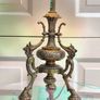 Edison & Swan Antique Rococo Brass Table Lamp Working Order Image 3