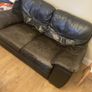 Dark Leather Couch Image 3
