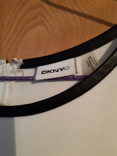 DKNY C Material & Faux Leather  Panels. S.14.