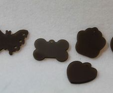 Personalized Engraved Lot Shape Pet Dog Cat Tag Id Acrylic Plexiglass