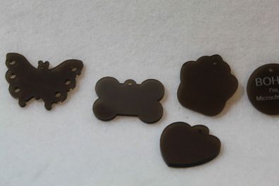 Personalized Engraved Lot Shape Pet Dog Cat Tag Id Acrylic Plexiglass
