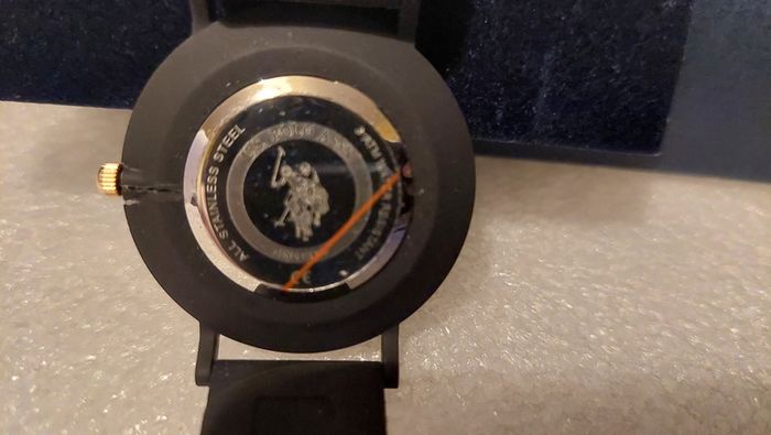 U.S. Polo Assn black quartz watch Its the epitome of understated