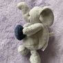 Cute Grey Elephant Plush with  Heart Image 4