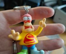 Vintage 1994 Zig and Zag PVC Keychain - Camel Flarper Zig Figure