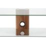 Alphason Century 1200 Tv Stand - Walnut & Clear Glass | Adce1200-wal Image 3