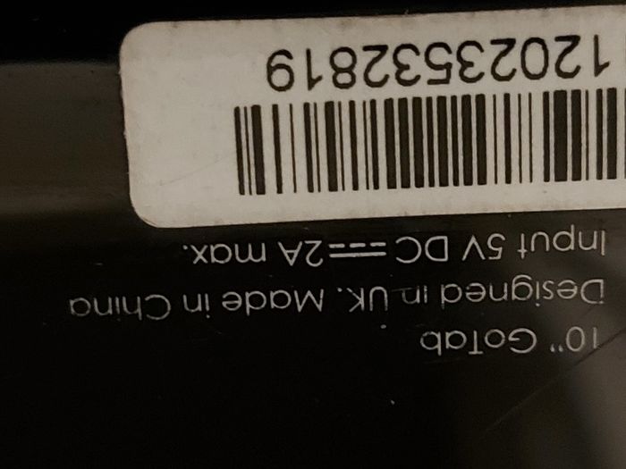 2 x 10.1 inch Gotabs, not powering on, in excellent cosmetic condition