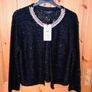 new black cardigan with pearls Image 4