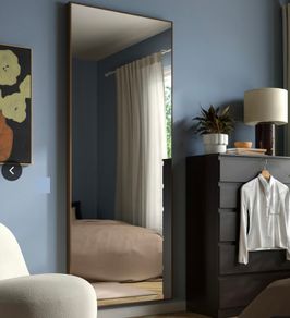 Ikea Hovet Mirror And Hogvind Lamp
