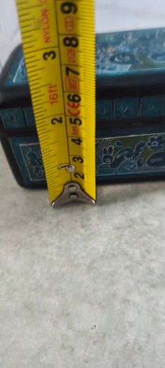 Mexican Stippled Folk Art Wood Trinket Box