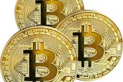 3PC Bitcoin Coin | Physical Bitcoin with Protective Case, Gold Plated Bitcoin for Commemoration, Gifts for Men (Gold)