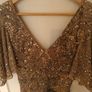 Hollister gold midi dress Image 3