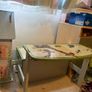 Kids bookshelf and matching bench with convertible bench Image 2