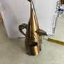 Vintage Kenyan Brass Coffee Pot Dallah Set / African Travelling Kettle Image 7