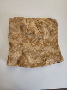 Gold Embossed Bodice Corset top