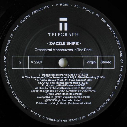 OMD  Dazzle Ships