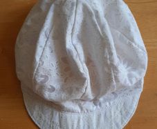 Very light white women's summer hat
